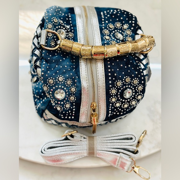 Denim Rhinestone bag - Picture 2 of 7